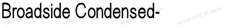 Broadside Condensed字体转换